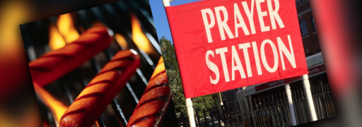 Prayer Station & Hot Dog Outreach