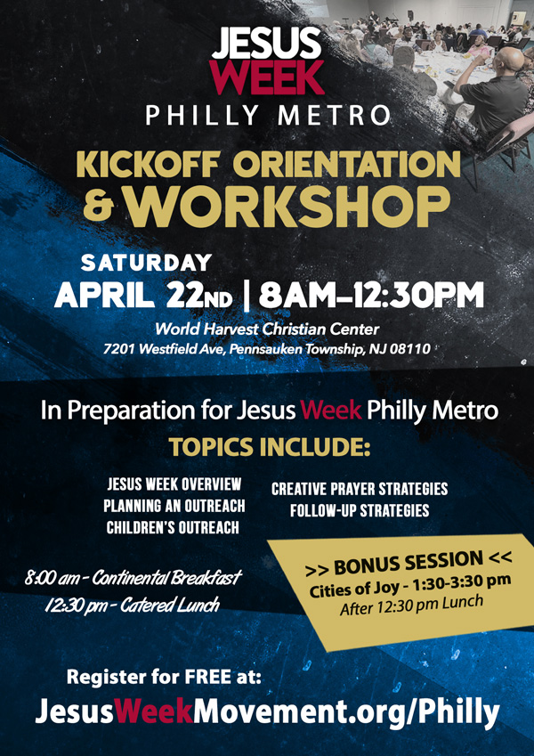 Philly Kickoff Orientation & Jesus Week