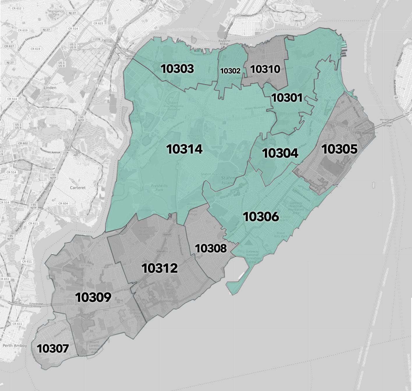 Staten Island Zip Code Map Jesus Week