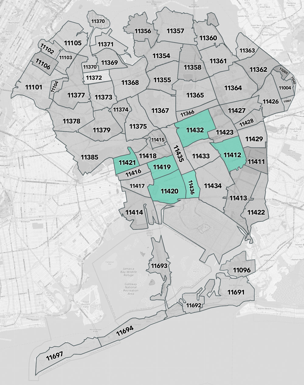 Queens Zip Code Map Jesus Week