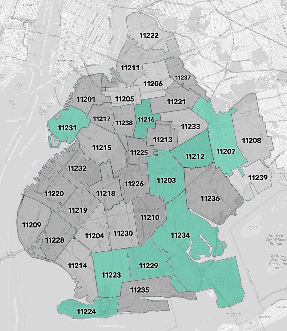 Brooklyn Zip Code Map Jesus Week